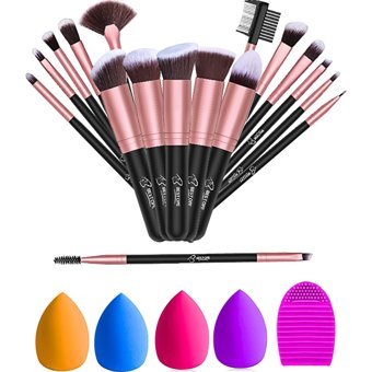 Bestope Çift Taraflı 21'li Allık Eyeliner Far Makyaj Fırça Seti