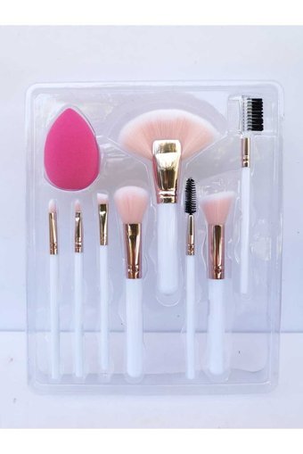Roesia Rose 8'li Allık Eyeliner Far Makyaj Fırça Seti