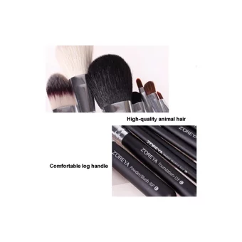 Zoreya Kapaklı 7'li Allık Eyeliner Far Makyaj Fırça Seti