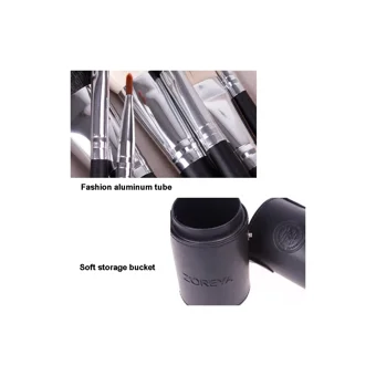 Zoreya Kapaklı 7'li Allık Eyeliner Far Makyaj Fırça Seti