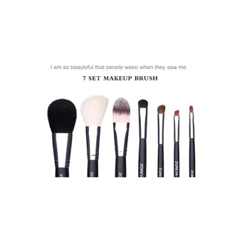 Zoreya Kapaklı 7'li Allık Eyeliner Far Makyaj Fırça Seti