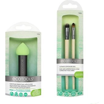 Ecotools 1670 3'lü Allık Eyeliner Far Makyaj Fırça Seti