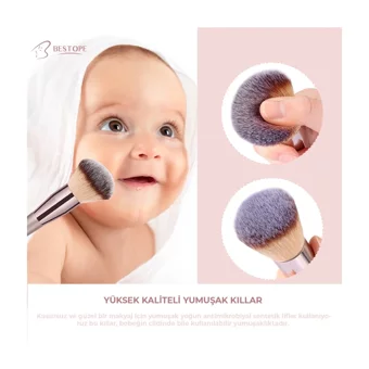 Bestope Çift Taraflı 20'li Allık Eyeliner Far Makyaj Fırça Seti