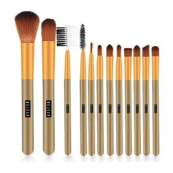 Mujgan 12'li Allık Eyeliner Far Makyaj Fırça Seti