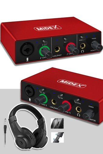 Midex GLX-500 Pro-HD 3.5 mm 24 Bit Harici Ses Kartı