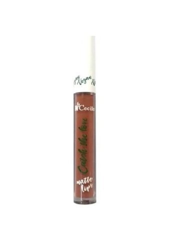 Cecile Vegan Matte 07 Nemlendiricili Dudak Parlatıcısı Koyu Kahve