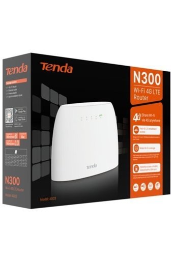Tenda 4G03 N300 2.4 Ghz 300 Mbps Kablosuz İç Mekan Masaüstü Access Point Router