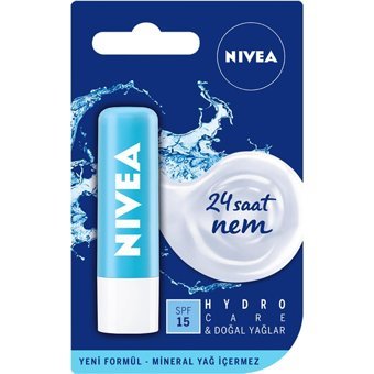 Nivea Hydro Care Nemlendiricili Dolgunlaştırıcı Işıltılı Dudak Parlatıcısı Şeffaf