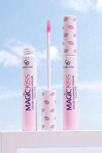 Golden Rose Magic Kiss Color Changing Nemlendiricili Işıltılı Dudak Parlatıcısı Parlak Pembe