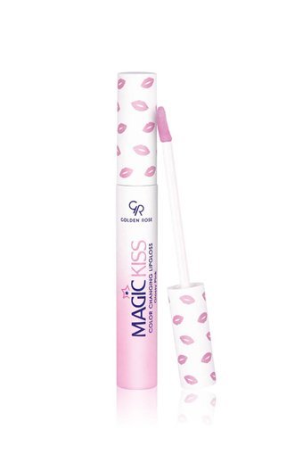 Golden Rose Magic Kiss Color Changing Nemlendiricili Işıltılı Dudak Parlatıcısı Parlak Pembe