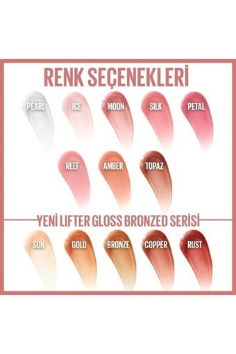 Maybelline New York Lifter Gloss 19 Gold Nemlendiricili Dolgunlaştırıcı Işıltılı Dudak Parlatıcısı Pembe
