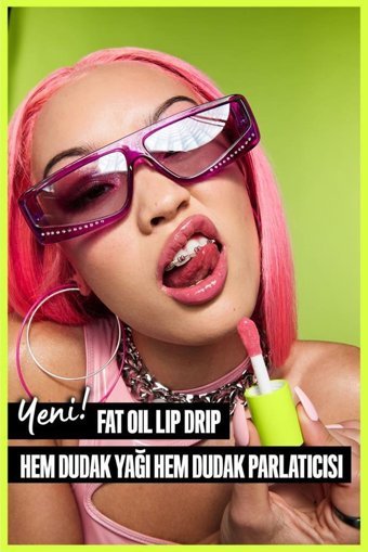 Nyx Professional Makeup Fat Oil Lip Drip Nemlendiricili Işıltılı Dudak Parlatıcısı Pembe