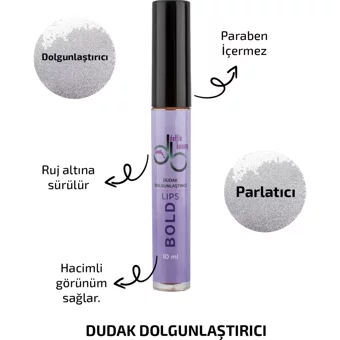 Delfin Beauty Bold Nemlendiricili Dudak Parlatıcısı Mor