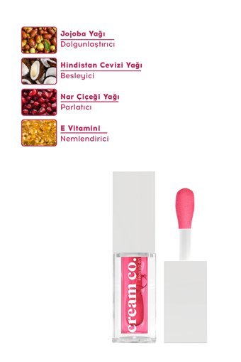 Cream Co. Nemlendiricili Dudak Parlatıcısı Raspberry