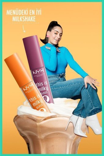 Nyx Professional Makeup This Is Milky Nemlendiricili Işıltılı Dudak Parlatıcısı Pembe