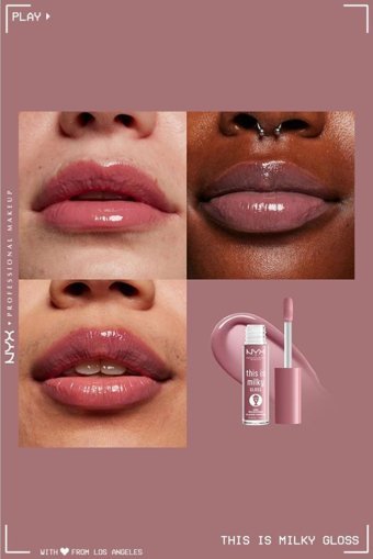 Nyx Professional Makeup This Is Milky Nemlendiricili Işıltılı Dudak Parlatıcısı Pembe