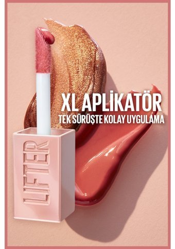 Maybelline New York Lifter Gloss 003 Moon Nemlendiricili Işıltılı Dudak Parlatıcısı Pembe
