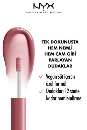Nyx Professional Makeup Milky Gloss Cherry Skimmed Nemlendiricili Işıltılı Dudak Parlatıcısı Pembe