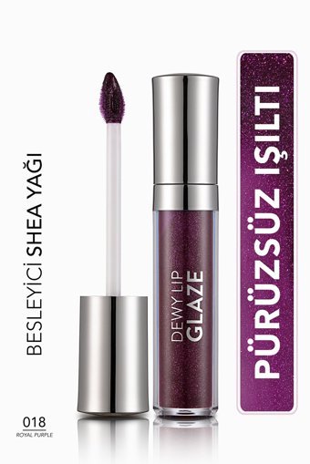 Flormar Dewy Lip Glaze Nemlendiricili Dudak Parlatıcısı Mor