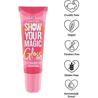 Pastel Show Your Power Nemlendiricili Işıltılı Dudak Parlatıcısı Pembe
