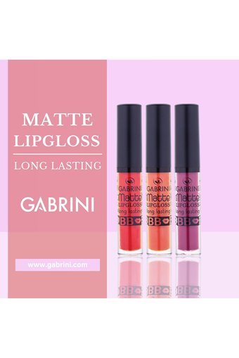 Gabrini Matte 23 Nemlendiricili Dudak Parlatıcısı Bordo