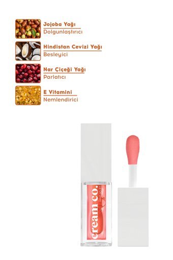 Cream Co. Nemlendiricili Dudak Parlatıcısı Passionfruit