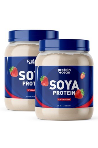 Proteinocean Çilekli Vegan İzole Protein Protein Tozu 400X2 1.8 Kg