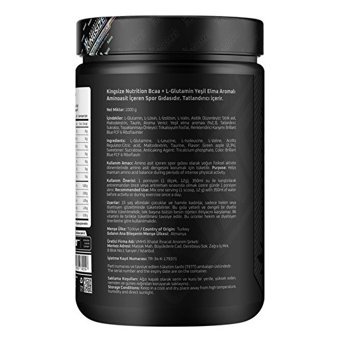 Kingsize Bcaa + Glutamine Powder Yeşil Elmalı Vegan Protein Tozu 1 Kg