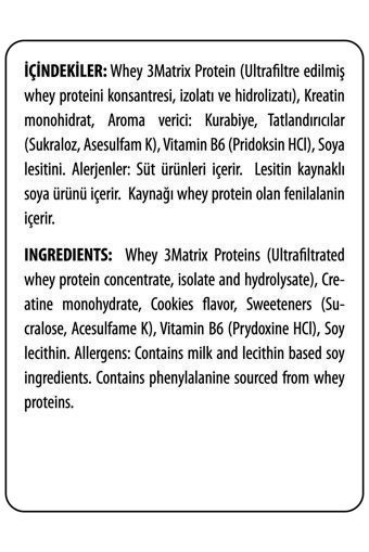 Hardline Whey 3 Matrix Kurabiyeli Whey Protein Protein Tozu 908 Gr