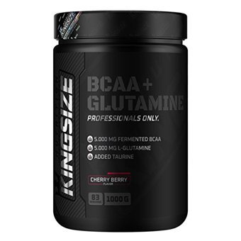 Kingsize Bcaa + Glutamine Powder Kırmızı Meyveli Vegan Protein Tozu 1 Kg