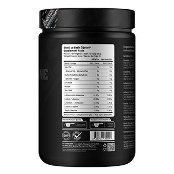 Kingsize Bcaa + Glutamine Powder Kırmızı Meyveli Vegan Protein Tozu 1 Kg