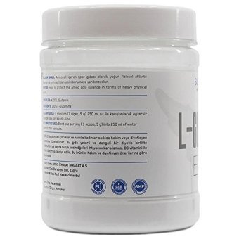 Supplementlercom Glutamine Powder Aromasız Besinsel Protein Protein Tozu 300 Gr
