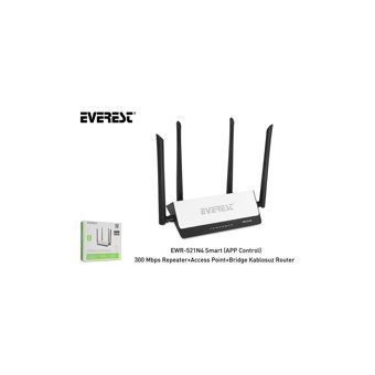 Everest EWR-521N4 5 Ghz 300 Mbps Kablosuz İç Mekan Masaüstü Router Access Point Repeater