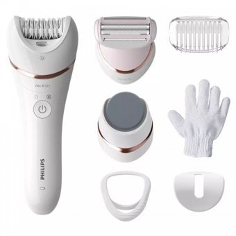 Philips 8000 Serisi BRE730/05 Genital Bölge Koltuk Altı Bacak İçin 32 Cımbızlı Kablosuz Işıklı Epilasyon Aleti Rose Gold