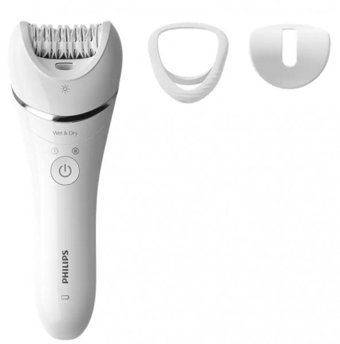 Philips 8000 Serisi BRE700/05 Genital Bölge Koltuk Altı Bacak İçin 32 Cımbızlı Kablosuz Işıklı Epilasyon Aleti Gümüş
