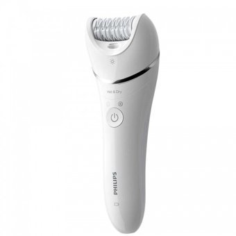 Philips 8000 Serisi BRE700/05 Genital Bölge Koltuk Altı Bacak İçin 32 Cımbızlı Kablosuz Işıklı Epilasyon Aleti Gümüş