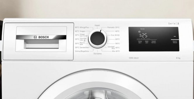 Bosch WAN24180TR 8 kg 1200 Devir A Beyaz Çamaşır Makinesi
