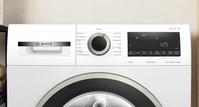 Bosch WGA142Z0TR 9 kg 1200 Devir A Beyaz Çamaşır Makinesi