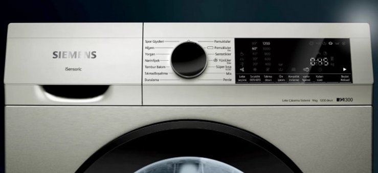 Siemens WG42A1XVTR 9 kg 1200 Devir Gri Çamaşır Makinesi