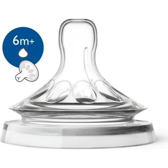 Philips Avent Natural Scf046/27 Silikon 6-12 Ay Yoğun Akışlı Ekstra Geniş Ağızlı Biberon Emziği