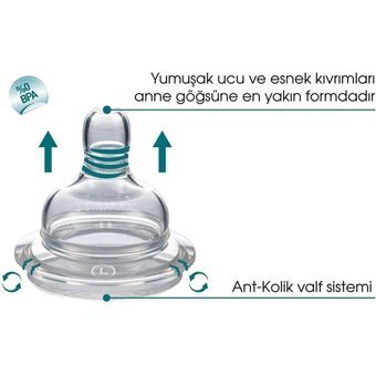 Mamajoo No:1 Silikon Yenidoğan 0-6 Ay Geniş Ağızlı Biberon Emziği