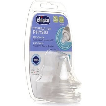 Chicco Wellbeing Silikon 0 Ay+ Yavaş Akış Geniş Ağızlı Biberon Emziği