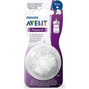 Philips Avent Natural Silikon 6 Ay+ Hızlı Akışlı Geniş Ağızlı Biberon Emziği