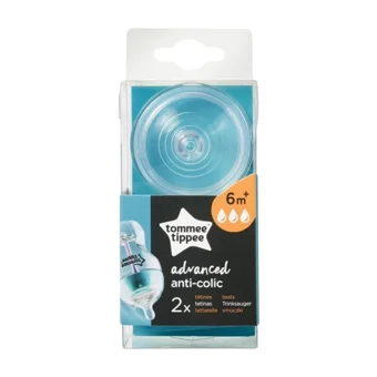 Tommee Tippee Antikolik Silikon 6 Ay+ Orta-Hızlı Akışlı Geniş Ağızlı Biberon Emziği
