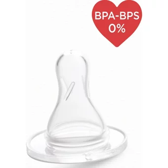 Bebedor Silikon 3 Ay+ Orta Akışlı Geniş Ağızlı Biberon Emziği