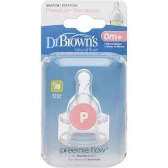 Dr.Browns Natural Floor Silikon Prematüre 0 Ay+ Orta Akışlı Geniş Ağızlı Biberon Emziği