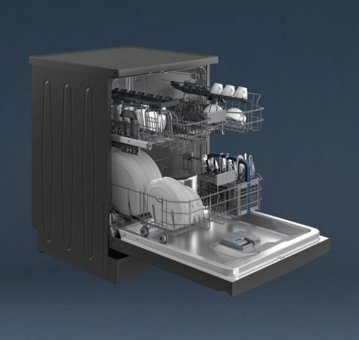 Grundig GPDF 6732 MG 6 Programlı D Enerji Sınıfı 14 Kişilik Gri Solo Bulaşık Makinesi