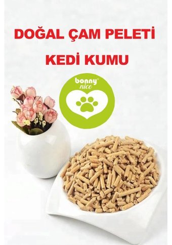 Bonny Nice Doğal Kalın Taneli Çam Pellet Kedi Kumu 20 lt