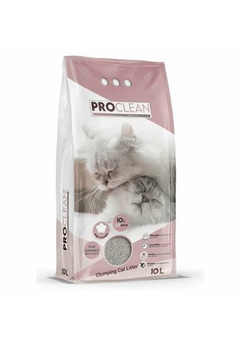 Pro Clean Bebek Pudrası Kokulu Topaklanan İnce Taneli Bentonit Kedi Kumu 10 lt