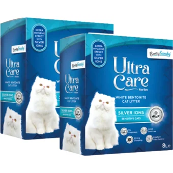 Benty Sandy Ultra Care Series Topaklanan İnce Taneli Bentonit Kedi Kumu 2x8 lt